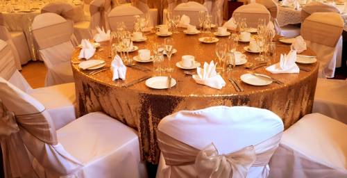 Gold Sequin Tablecloth