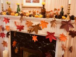 Autumn Themed Fireplace
