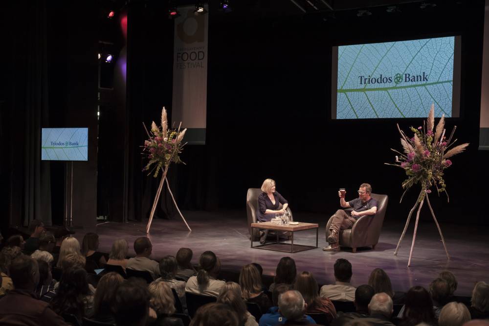 Abergavenny Food Festival 2017, Hugh Fearnley-Whittingstall in conversation. © Artur Tixiliski.