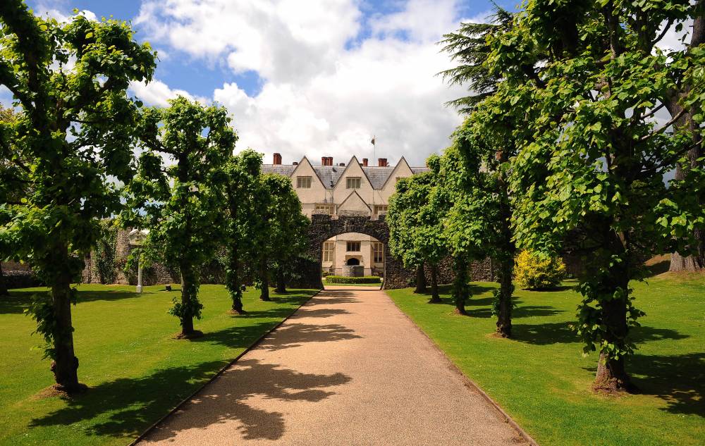 Walkway leading up to the castle at St Fagans Museum. ©St Fagans Natural Museum of History